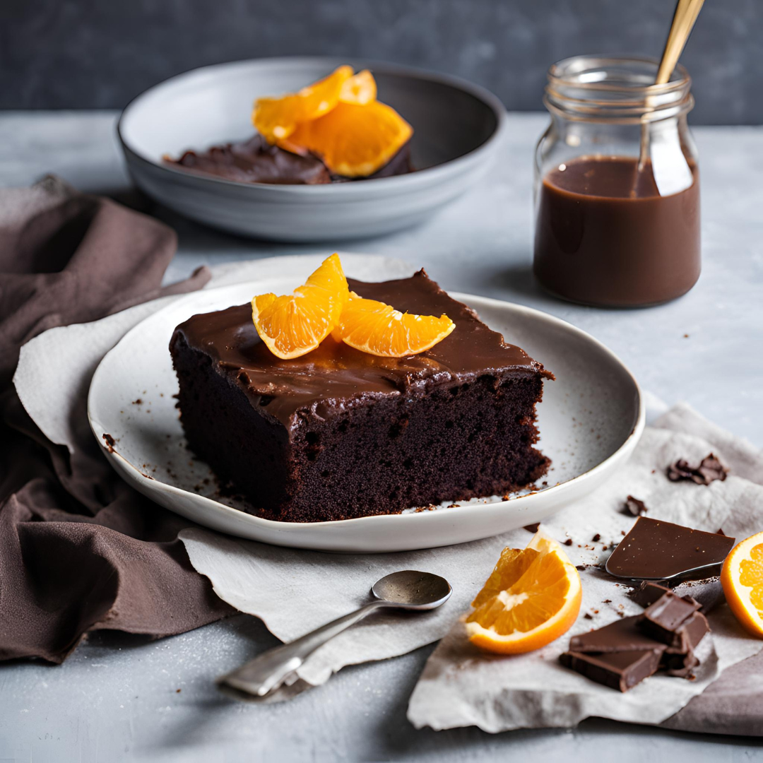 Torta al Cioccolato con Composta di Arancia e Cioccolato