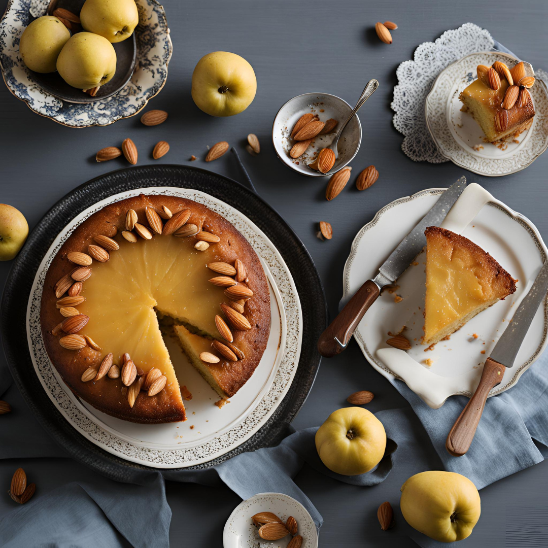 Torta di Mele Cotogne e Mandorle