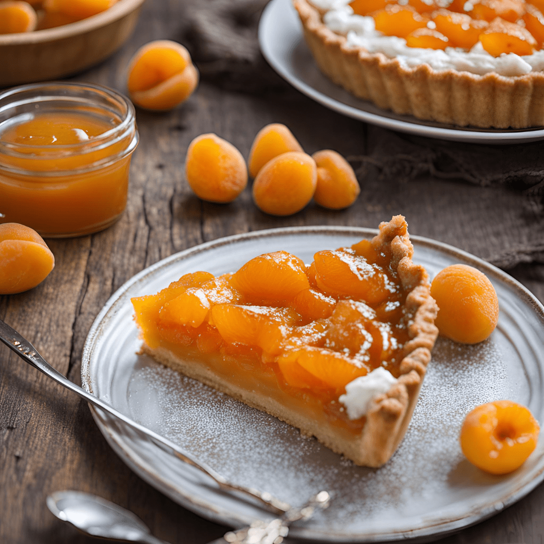 Crostata con Composta di Albicocche e Pezzi di Albicocca Fresca - Sua Maestà Sicilia
