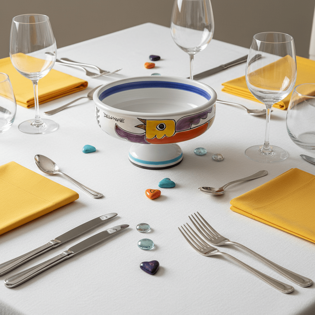 Alzata centrotavola Pulcino - Sua Maestà Sicilia