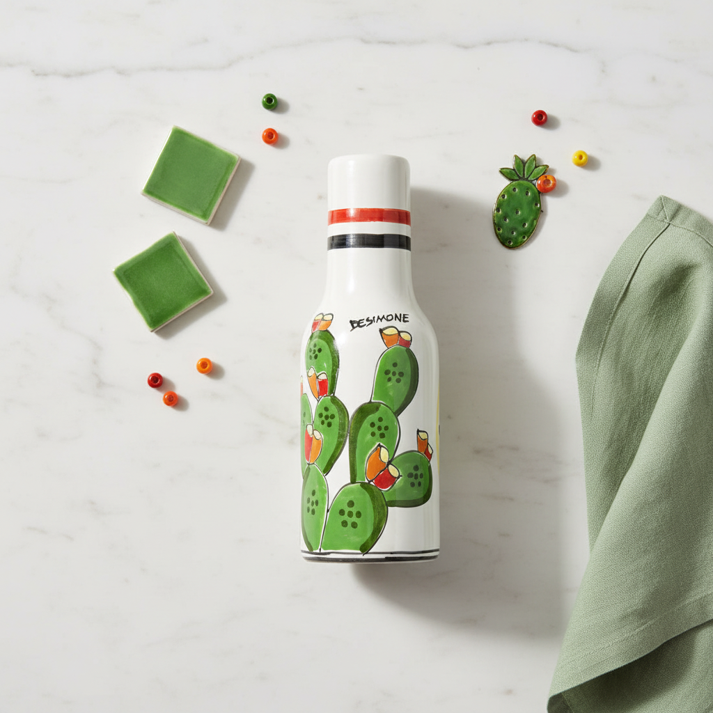 Bottiglia Fichi d'India flat lay