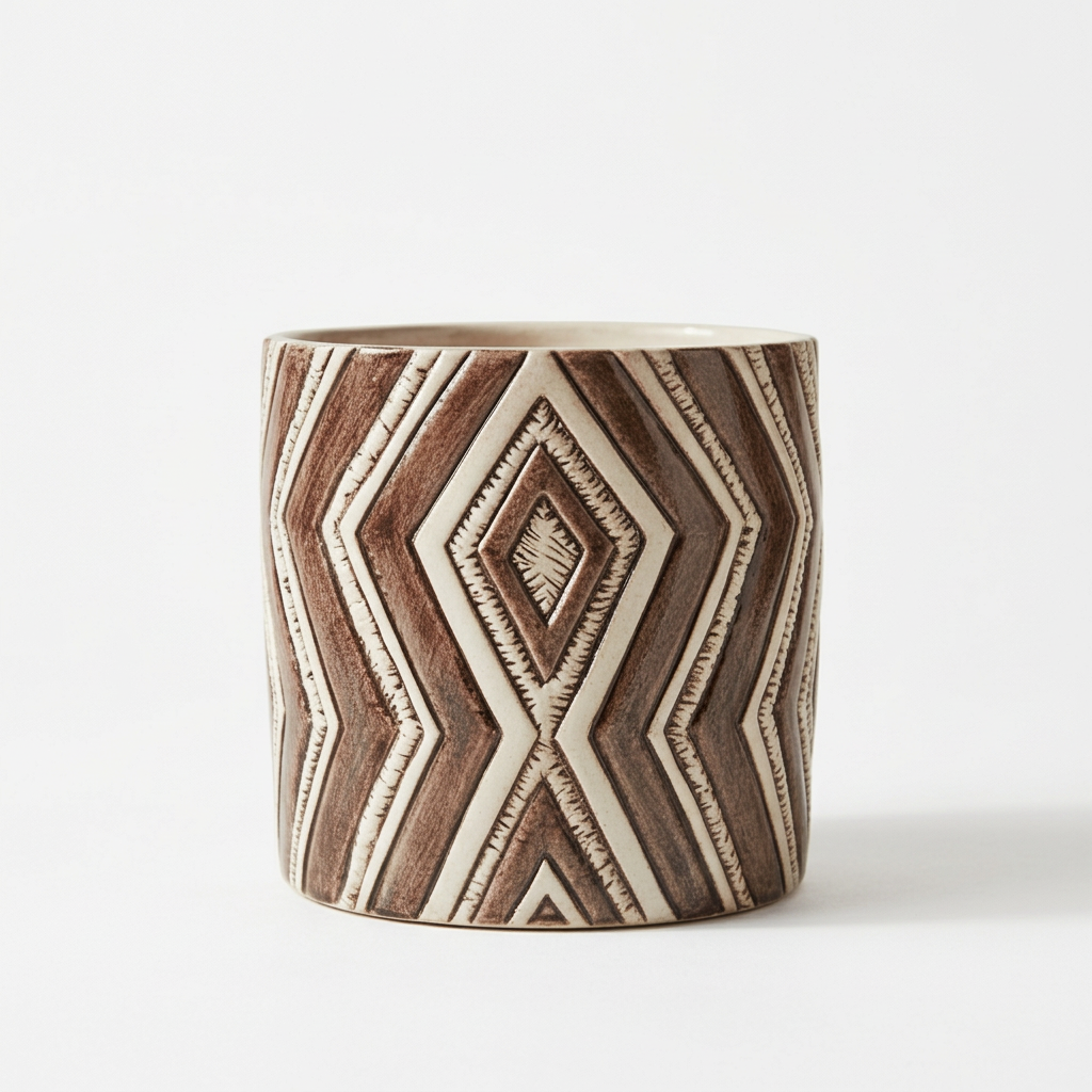 Cachepot Basso Sabbia, 1 frontale