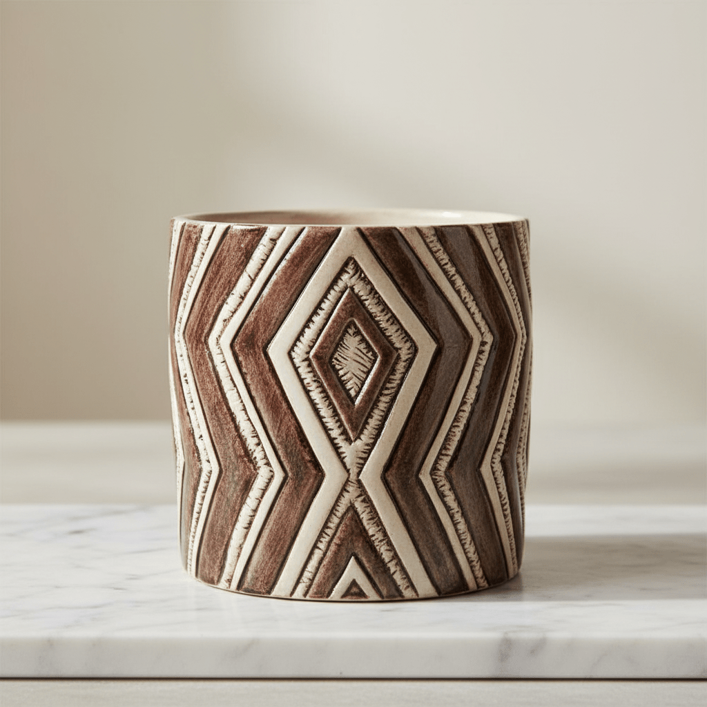 Cachepot basso Sabbia - Sua Maestà Sicilia