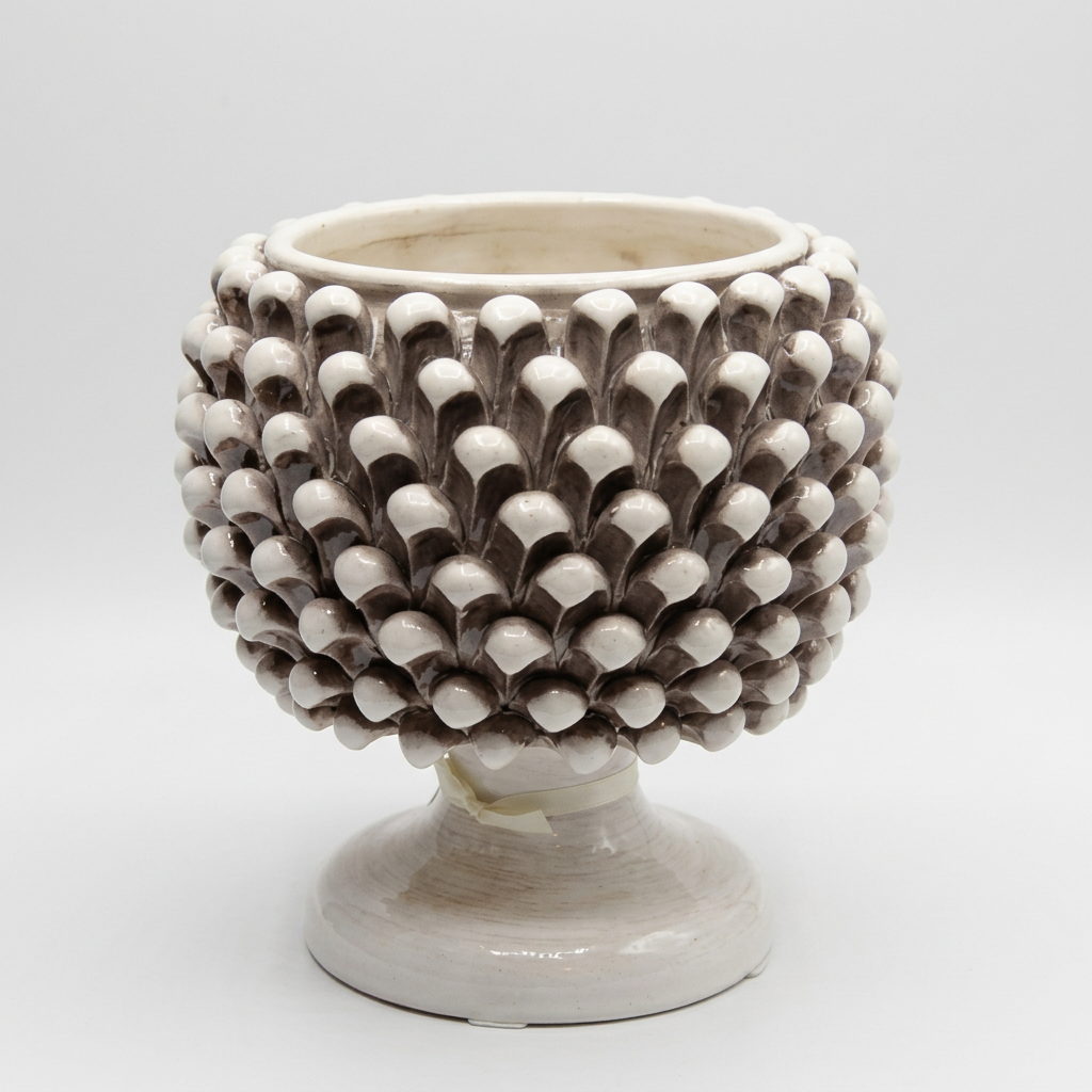 Cachepot bianco antico, 1 intero