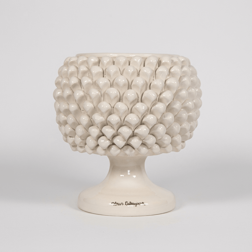 Cachepot Bianco Lucido - Sua Maestà Sicilia