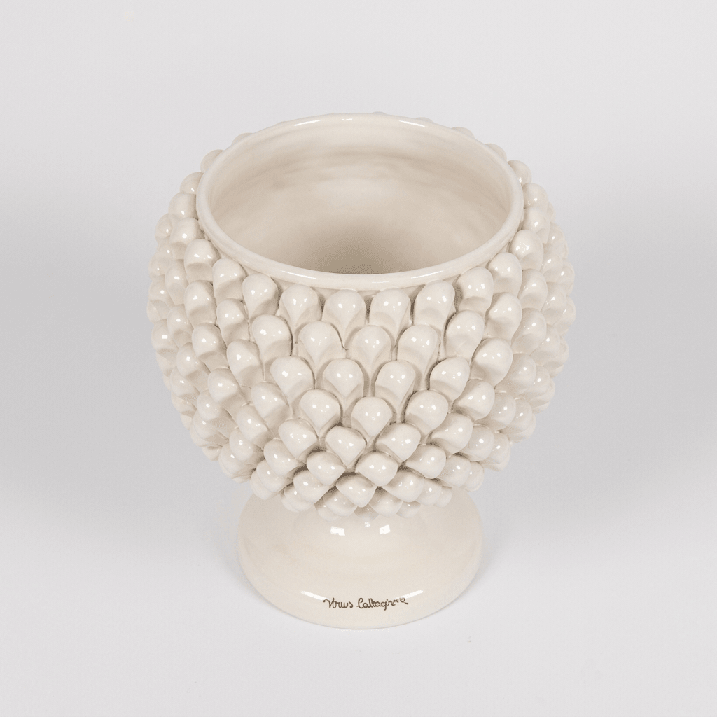 Cachepot Bianco Lucido - Sua Maestà Sicilia