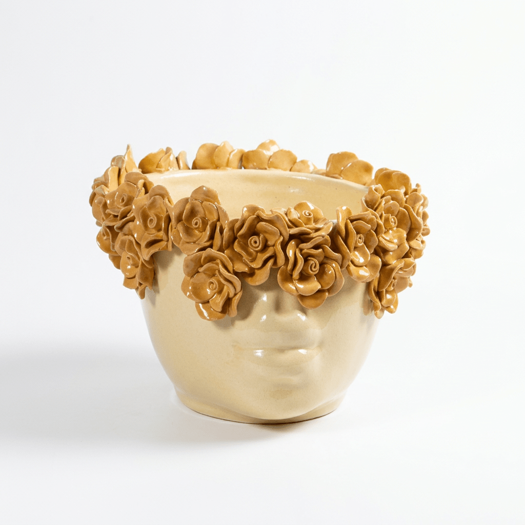 Cachepot Flora Giallo - Sua Maestà Sicilia