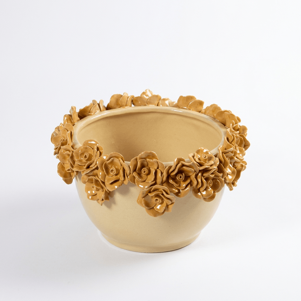 Cachepot Flora Giallo - Sua Maestà Sicilia