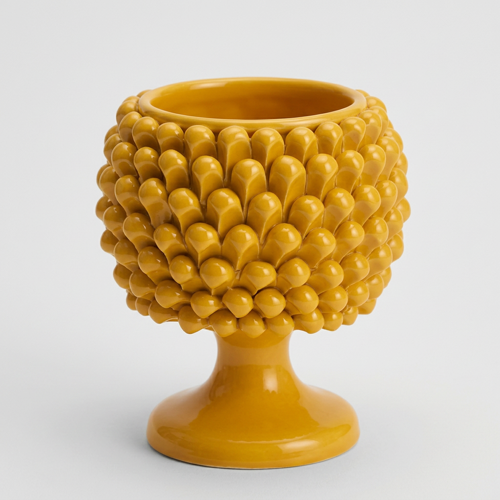 Cachepot giallo, 1 intero