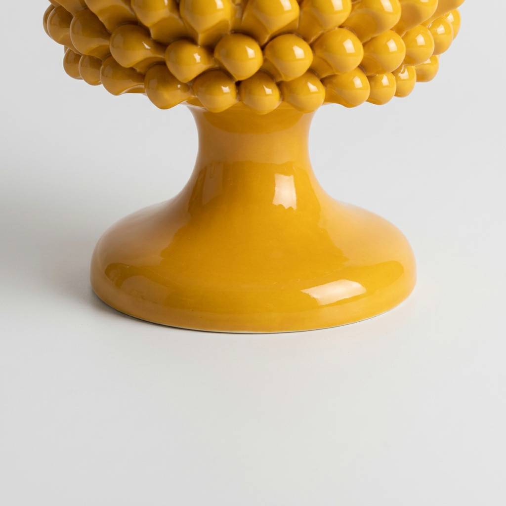 Cachepot giallo, 4 base