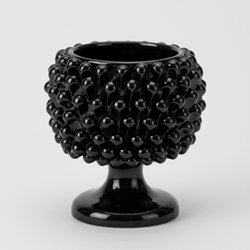 Cachepot Nero Lucido - Sua Maestà Sicilia