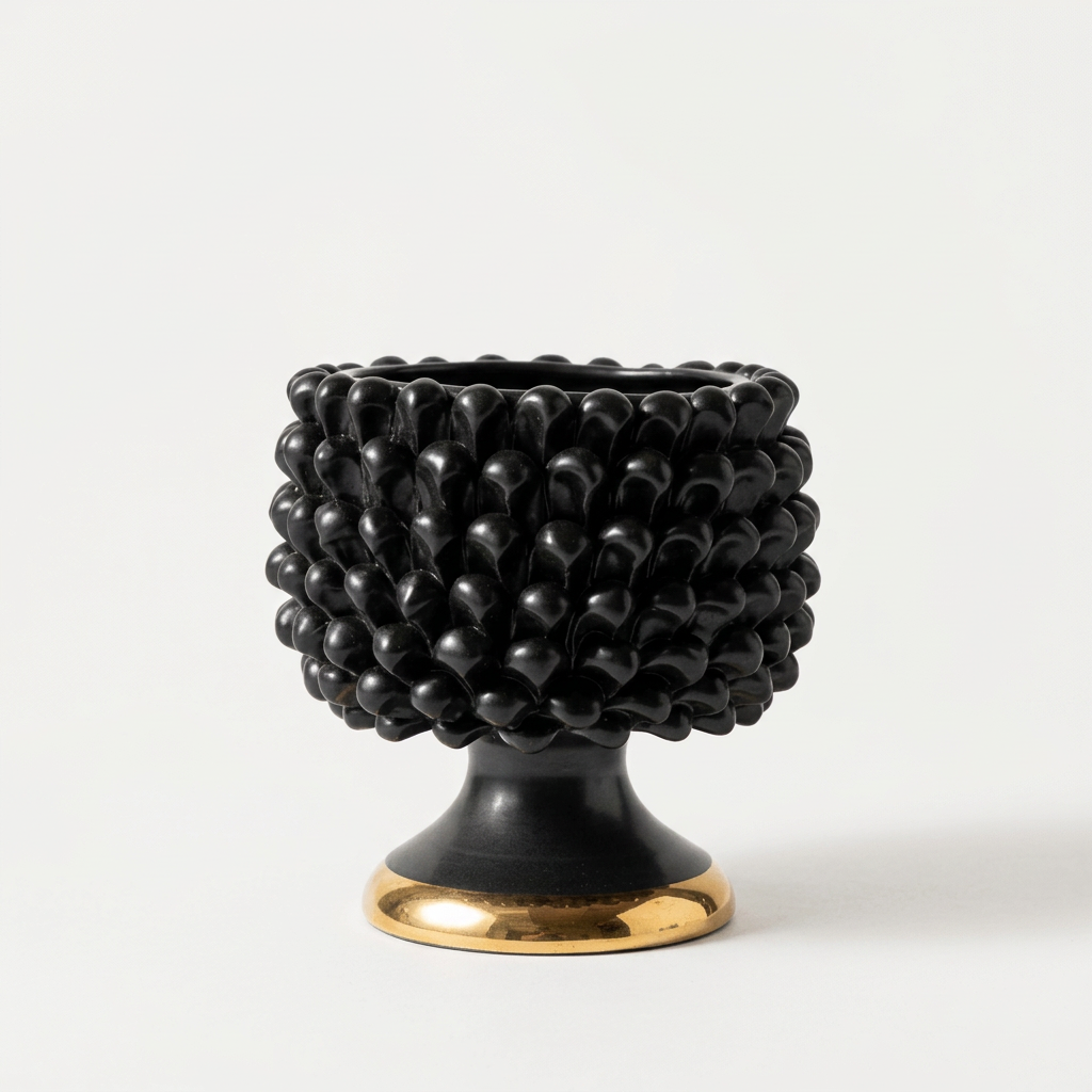 Cachepot Oro Nero, 1 frontale