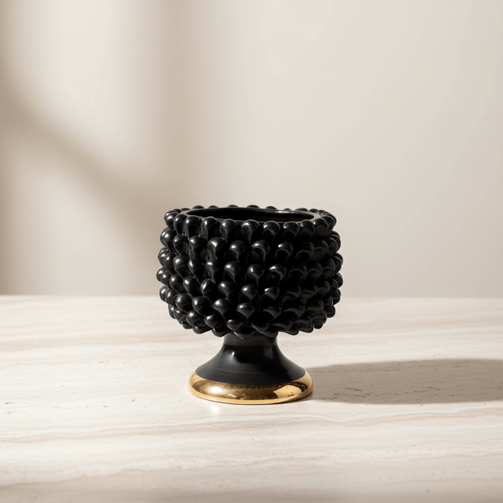 Cachepot Oro Nero - Sua Maestà Sicilia