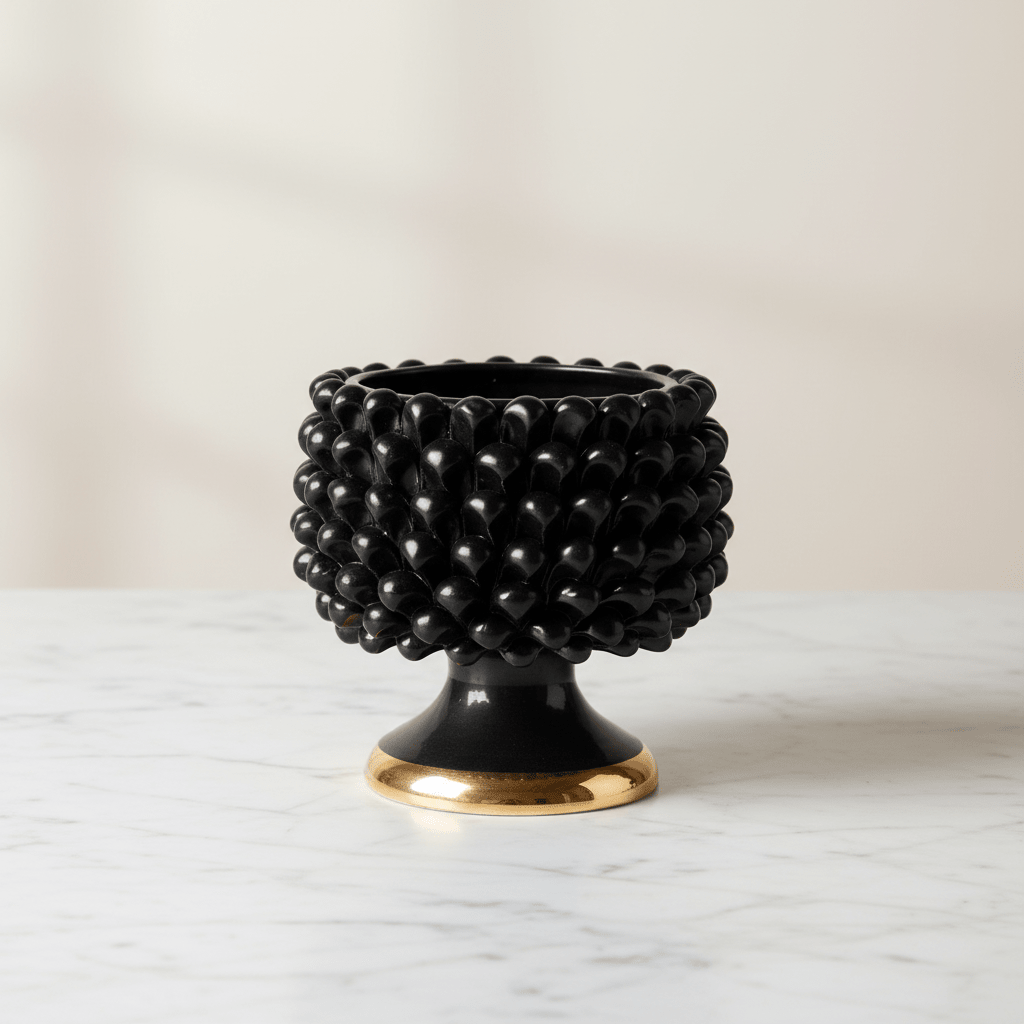 Cachepot Oro Nero - Sua Maestà Sicilia