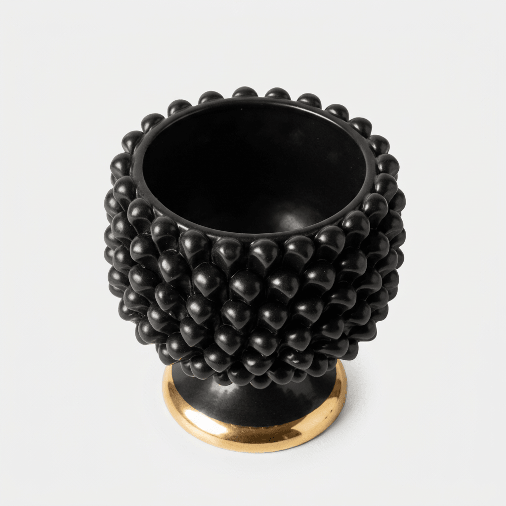 Cachepot Oro Nero - Sua Maestà Sicilia