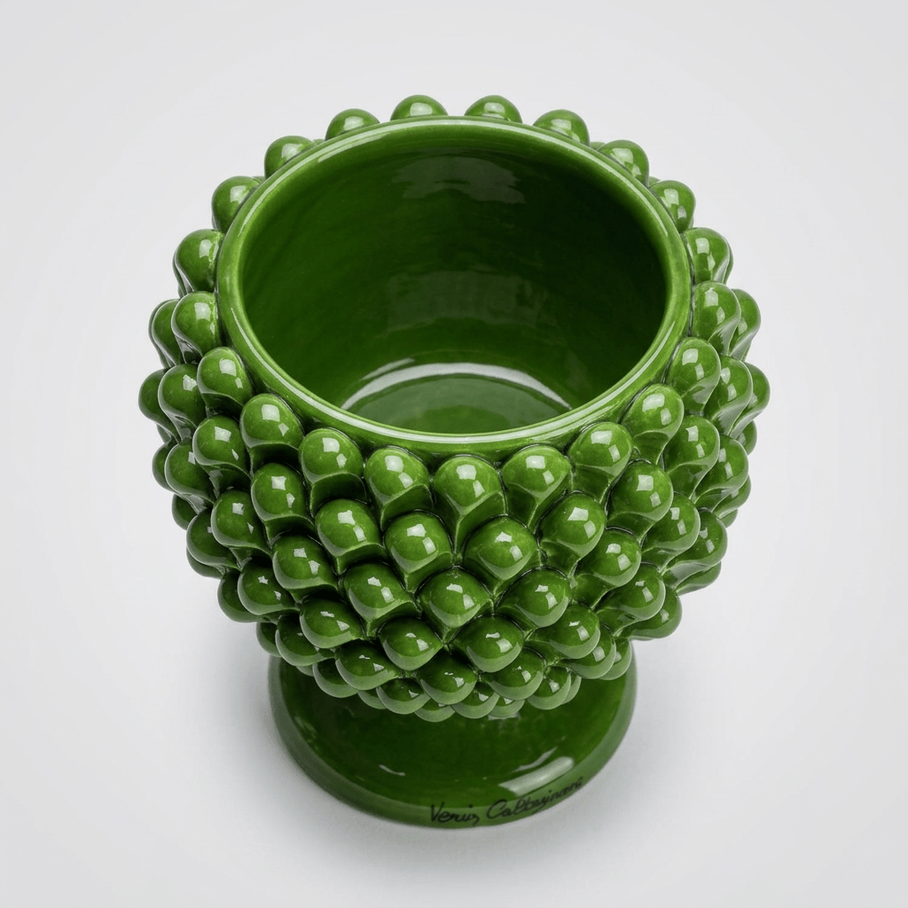 Cachepot Verde Foglia - Sua Maestà Sicilia