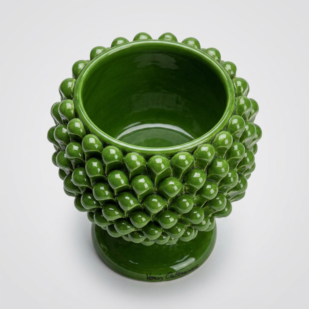 Cachepot verde foglia, 2 interno