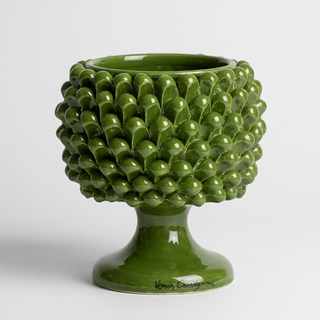 Cachepot Verde Foglia - Sua Maestà Sicilia