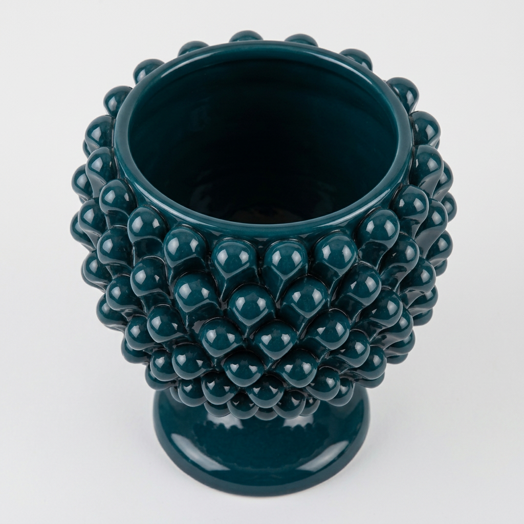 Cachepot verde ottanio, 2 interno