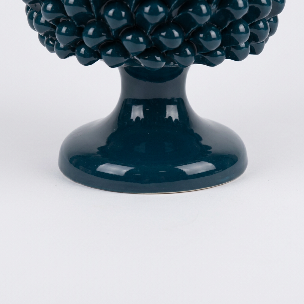 Cachepot verde ottanio, 4 dettaglio base