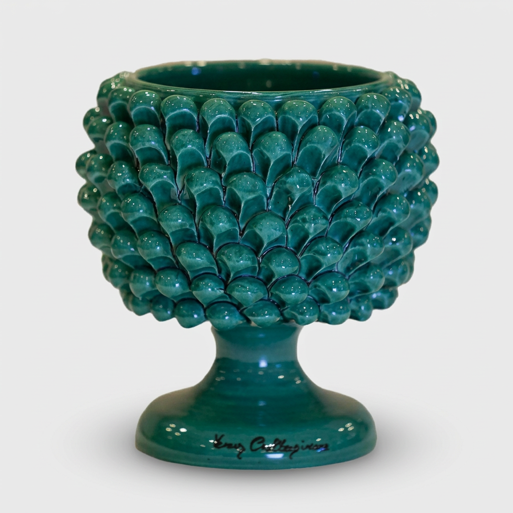 Green Ramina Cachepot