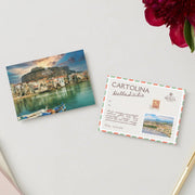 Cartolina Cefalù al Tramonto - Sua Maestà Sicilia