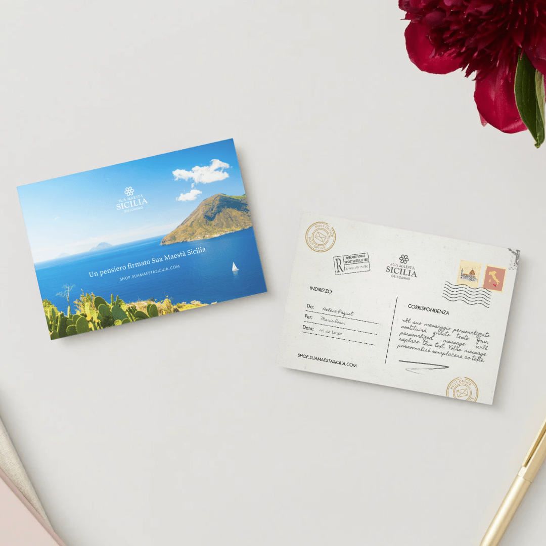 Cartolina Isole Eolie - Sua Maestà Sicilia