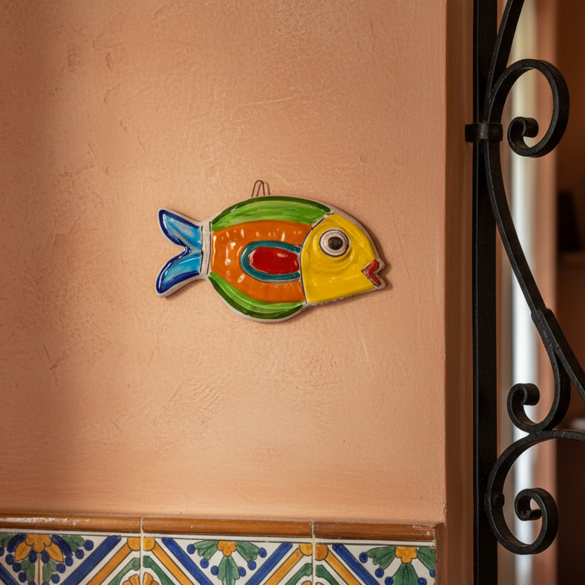 Fish in bas-relief
