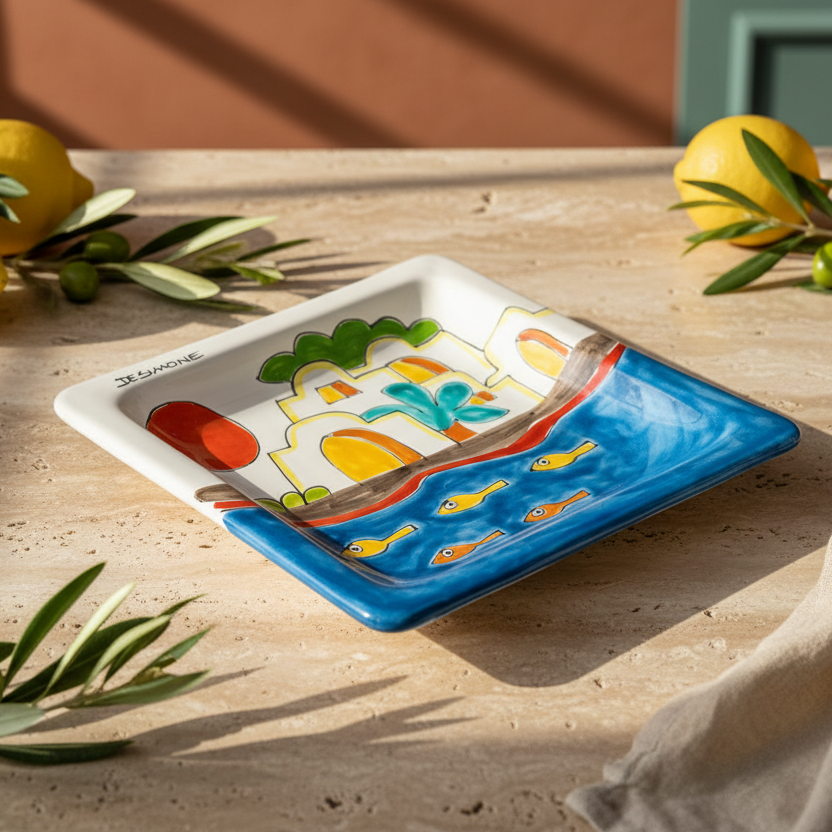 Piatto quadrato Dammusi