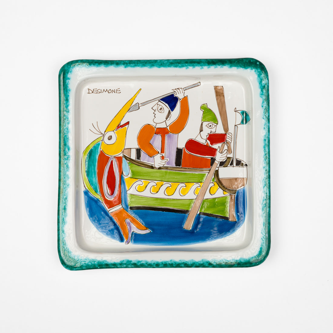 Fisherman square plate