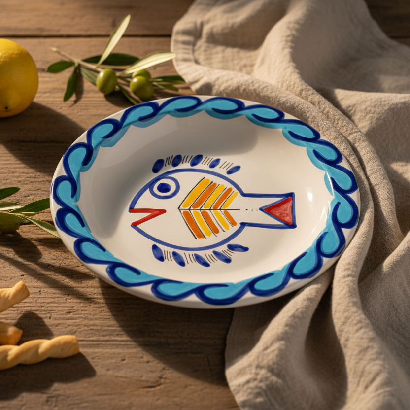 Piatto piano tondo Levante