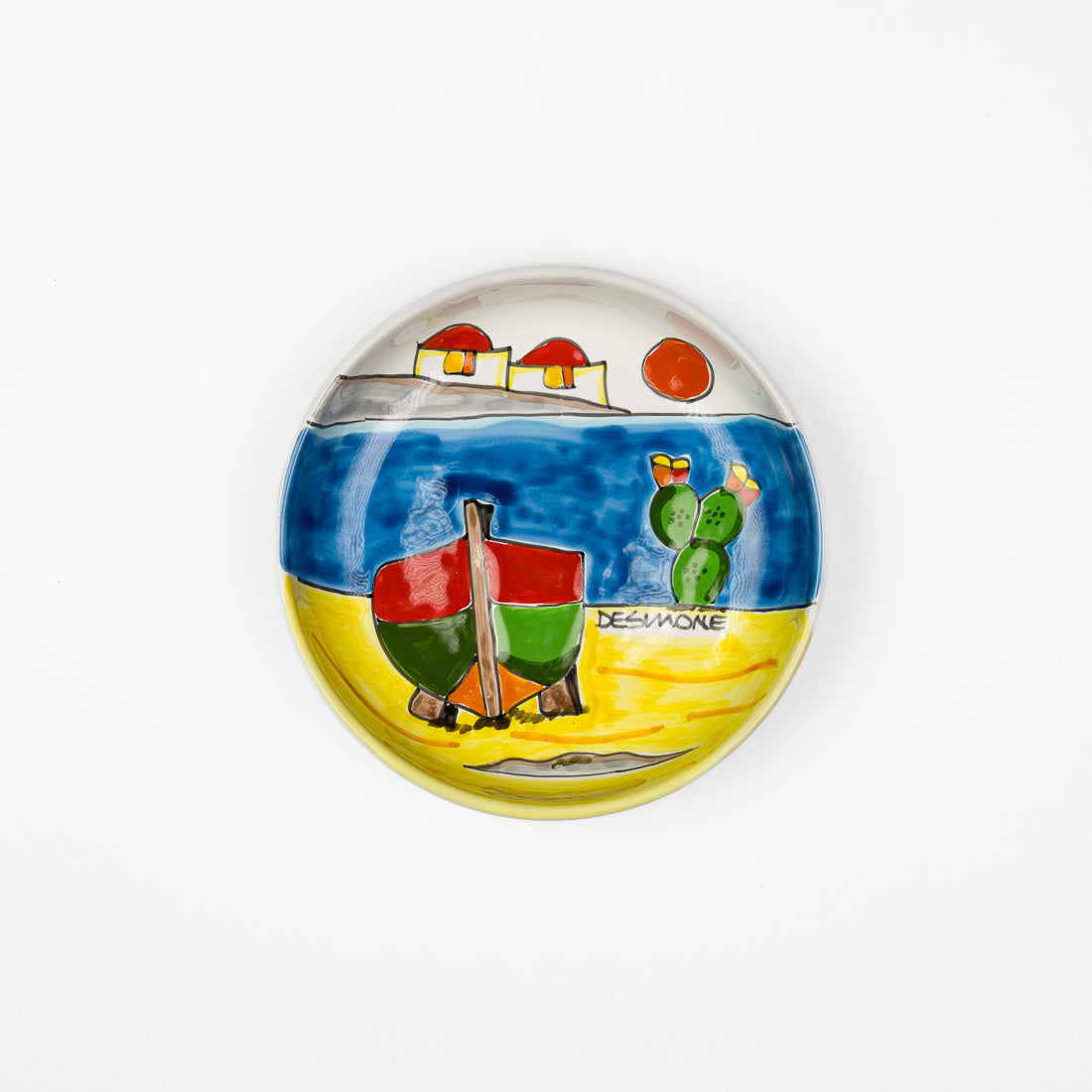 Assiette ronde et profonde Dammusi élaborée