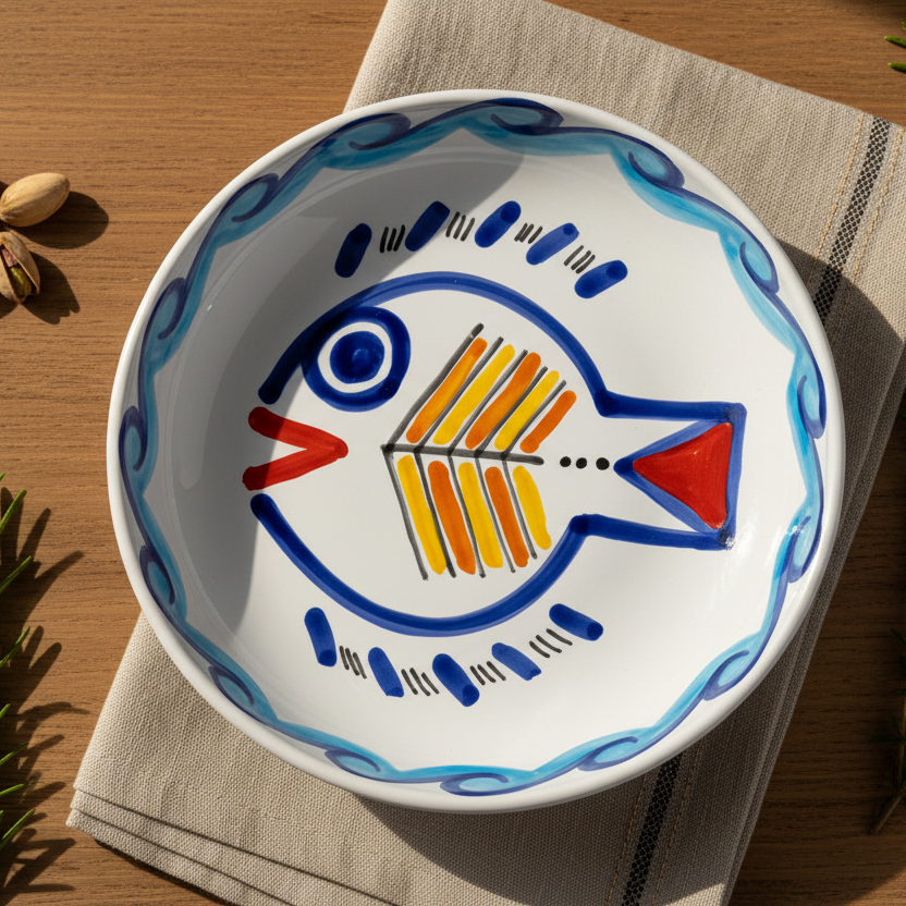 Piatto fondo tondo Levante