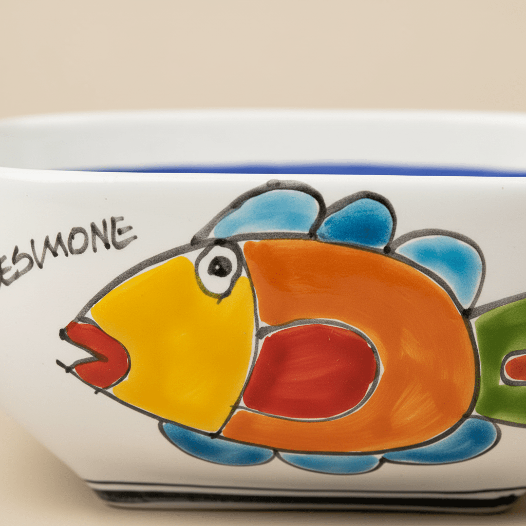 Ciotola quadrata Pesce - Sua Maestà Sicilia