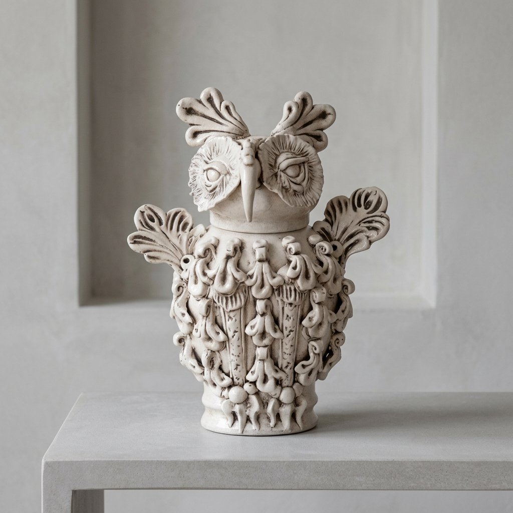 Civetta bianco antico, 4 ambientata