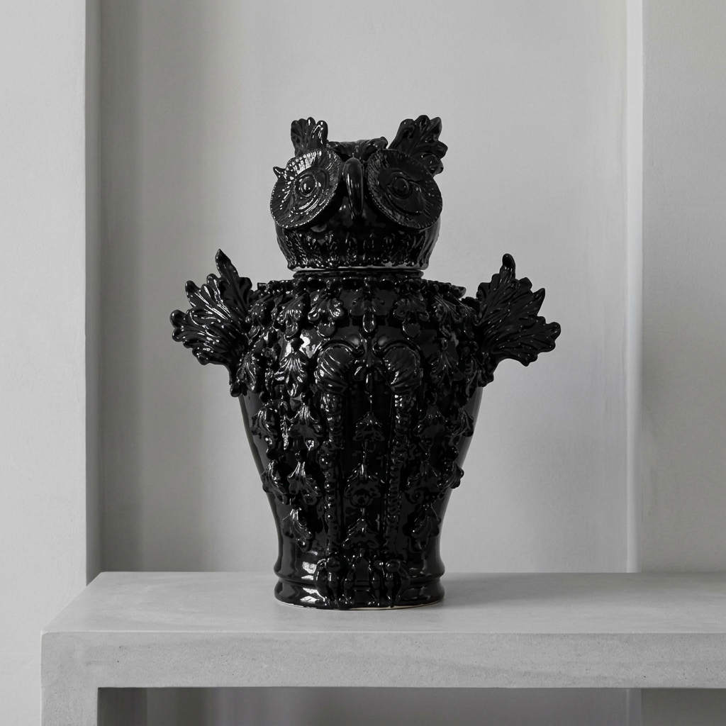 Civetta nero lucido, 4 ambientata