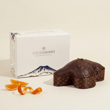 Colomba Glassata Cioccolato con Arancia candita di Sicilia 1kg - Sua Maestà Sicilia