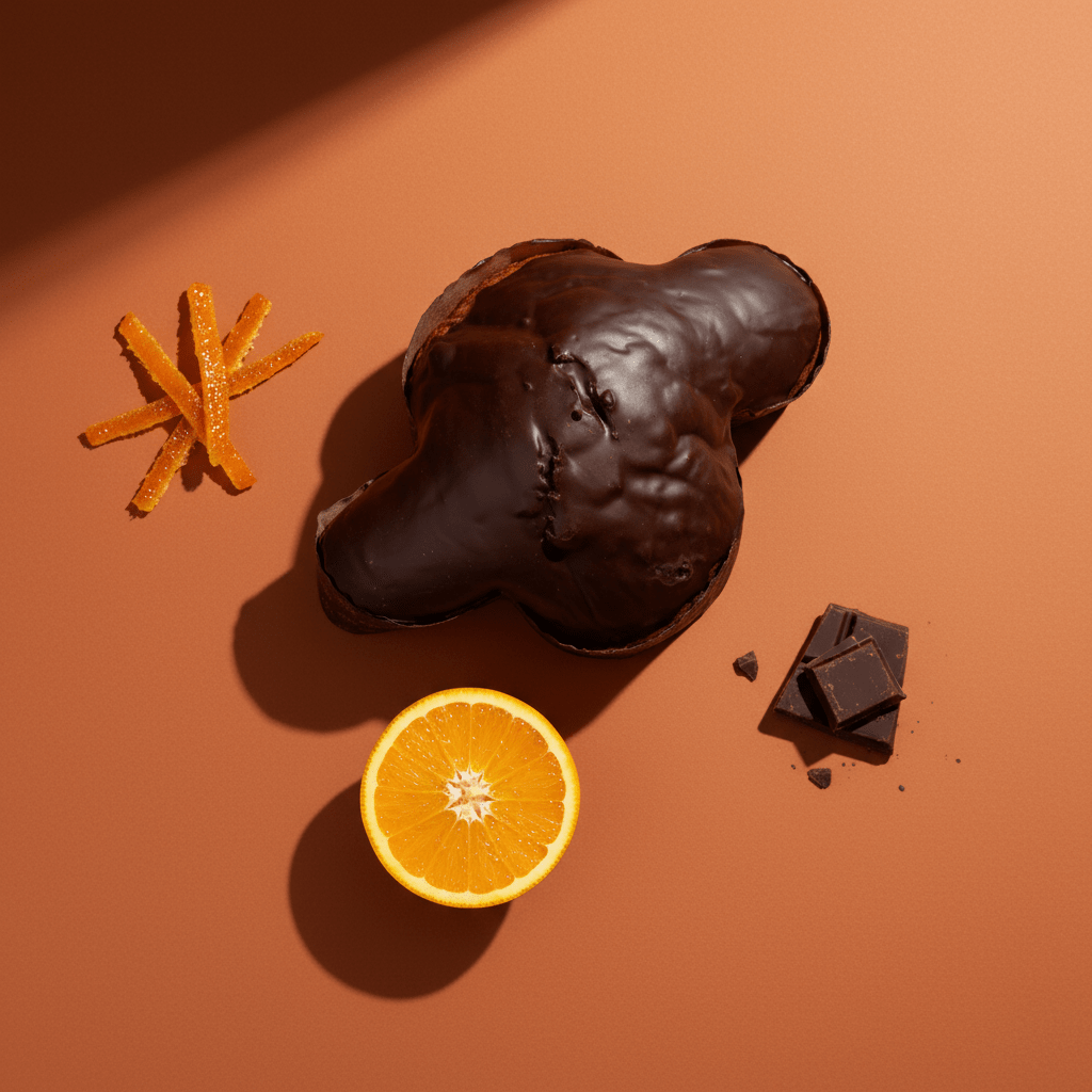 Colomba Glassata Cioccolato con Arancia candita di Sicilia 1kg - Sua Maestà Sicilia