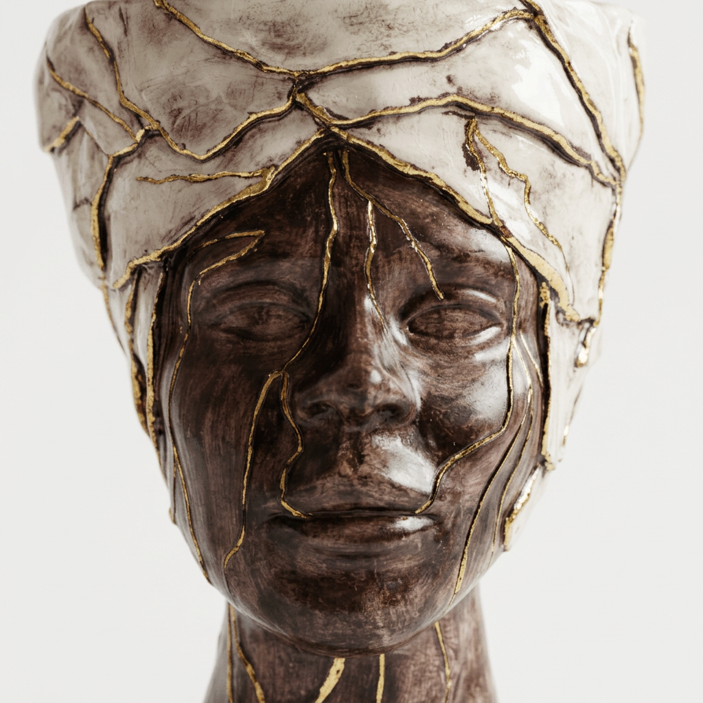 Iride Ombra Dorata, 3 viso e turbante