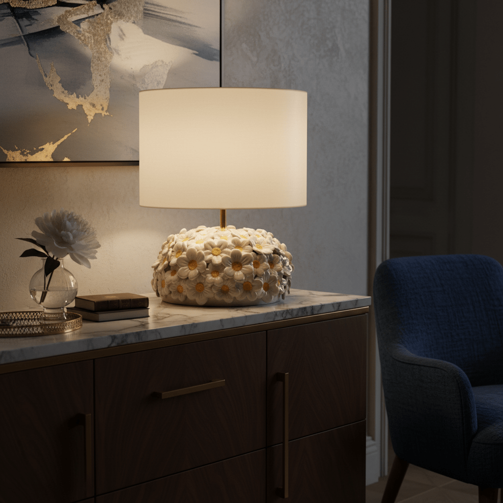 Lume margherite bianche medium - Sua Maestà Sicilia