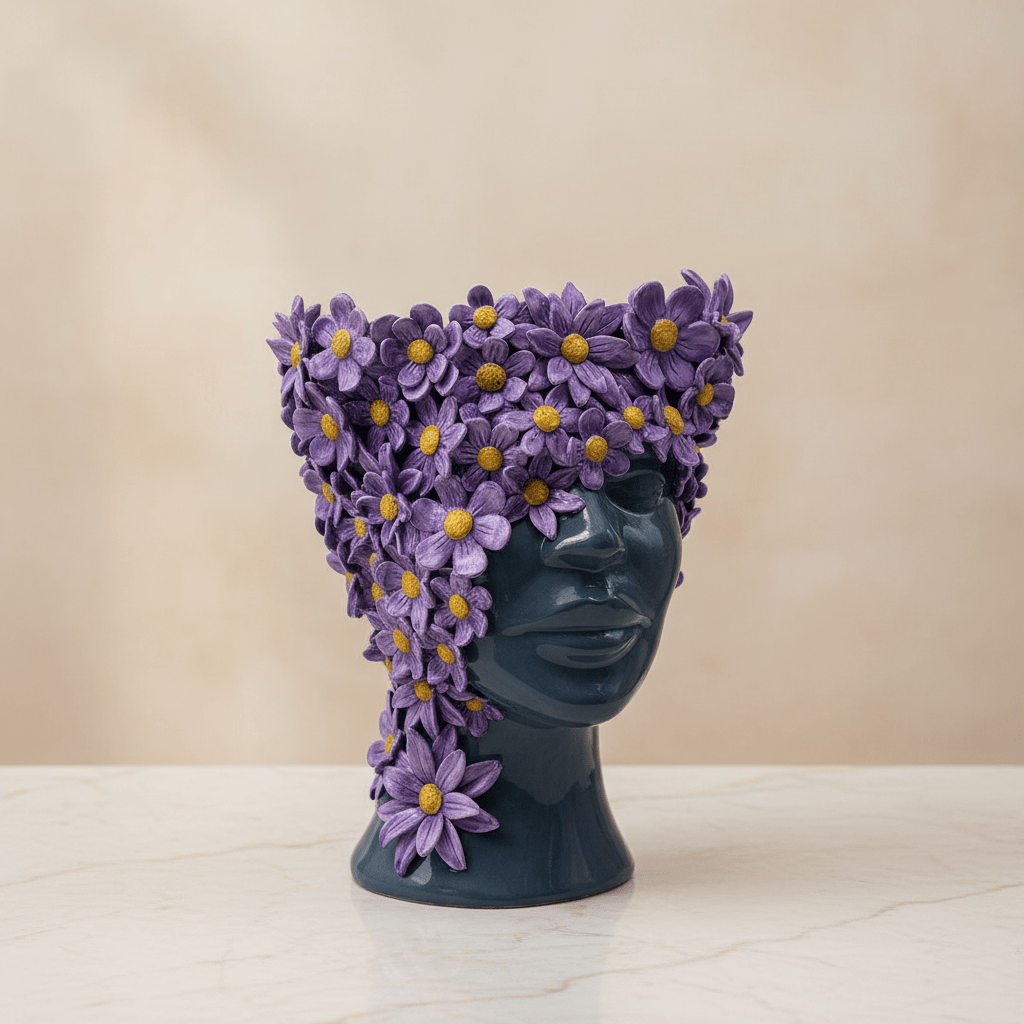 Margherita lilla volto nero - Sua Maestà Sicilia