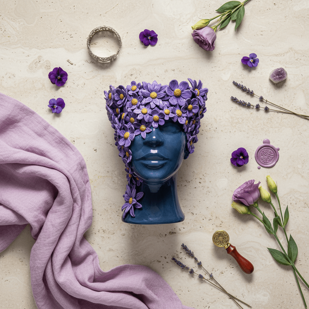 Margherita lilla volto nero - Sua Maestà Sicilia