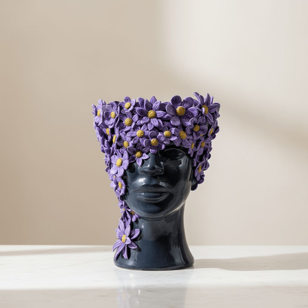 Margherita lilla volto nero - Sua Maestà Sicilia