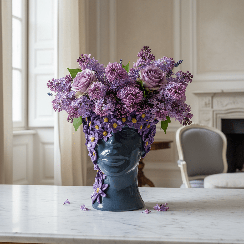 Margherita lilla volto nero - Sua Maestà Sicilia