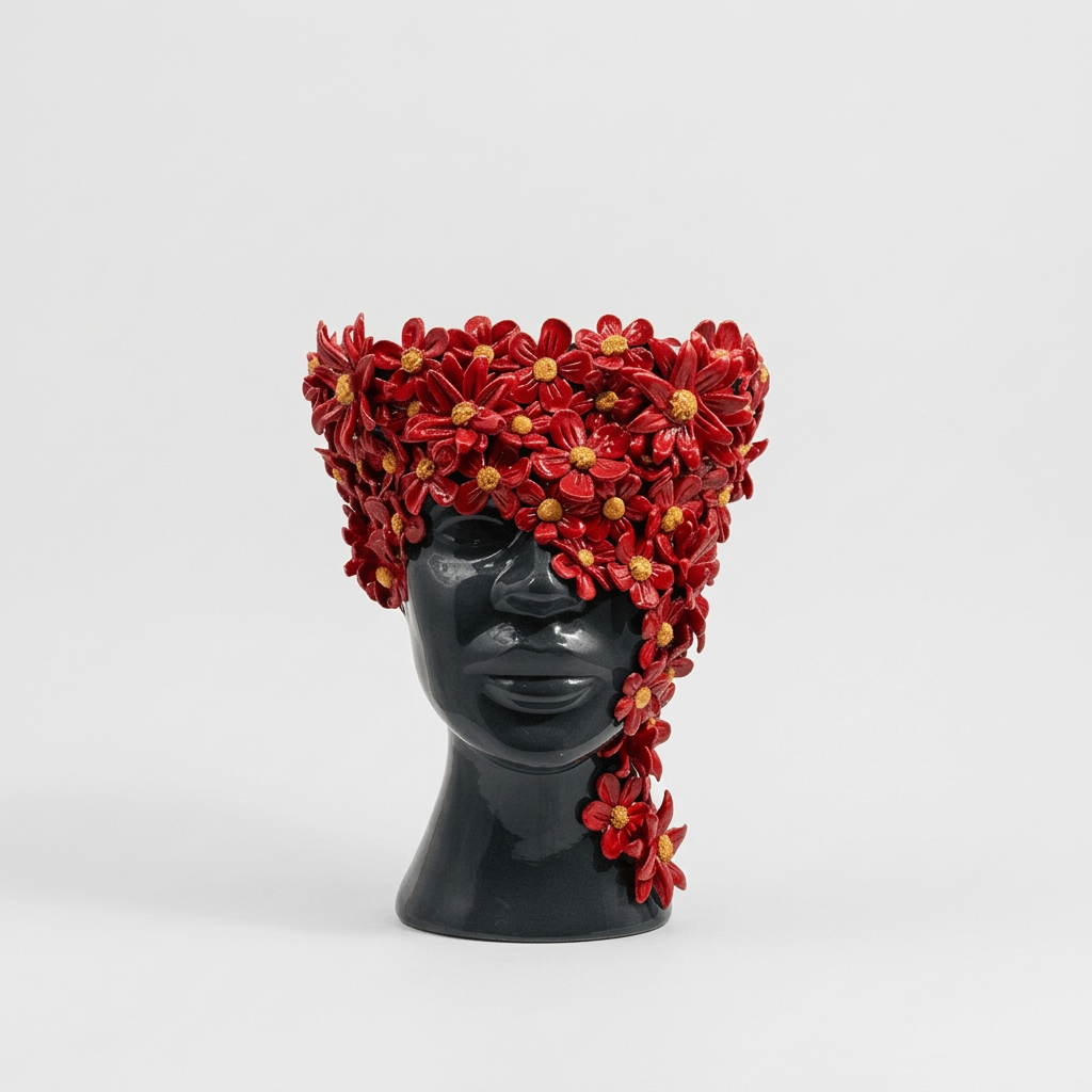 Margherita Rossa volto nero, 1 frontale