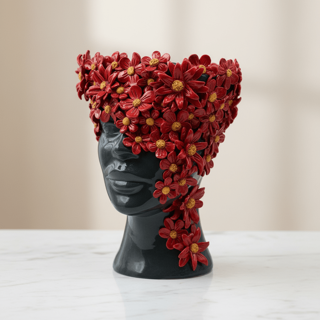 Margherita rossa volto nero - Sua Maestà Sicilia