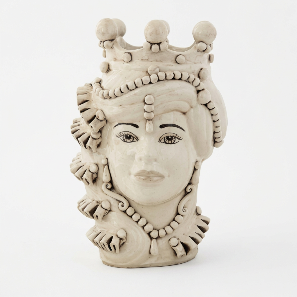 Mediterranean Moor's Head Antique White