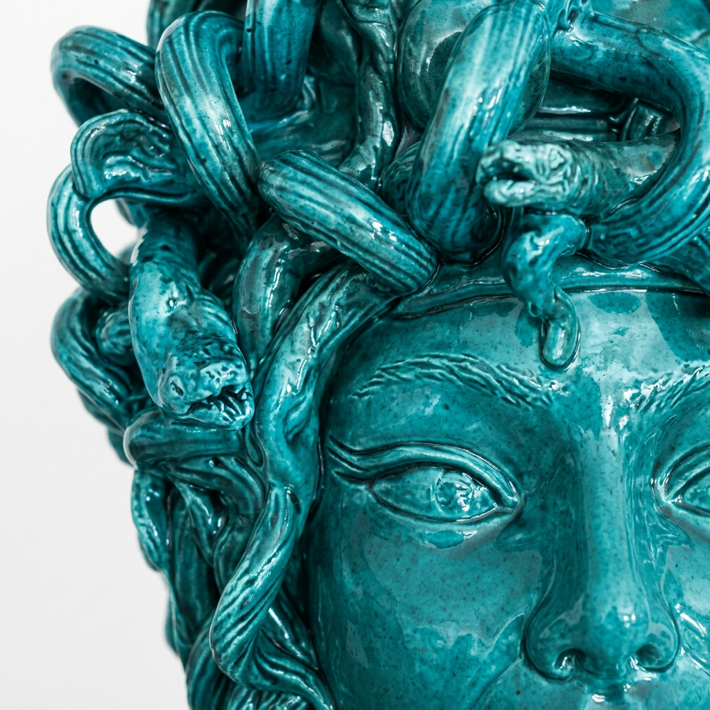Medusa donna, 3 dettaglio