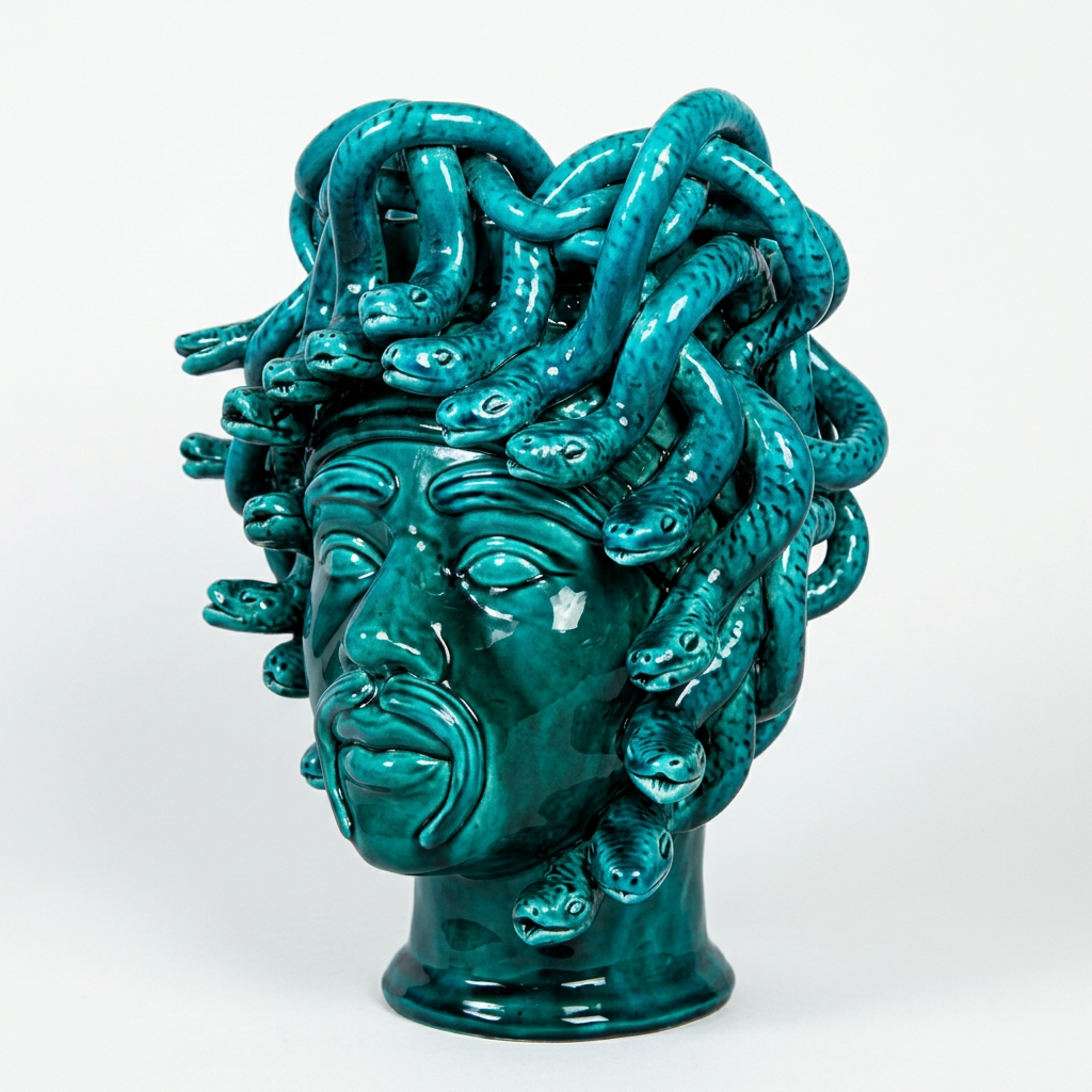 Medusa uomo, 2 tre quarti