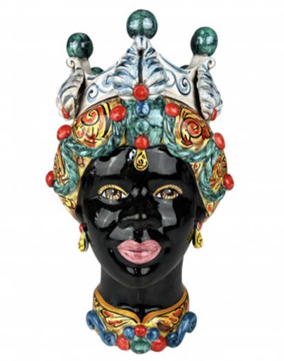 Testa di Moro Liberty Multicolor Nero